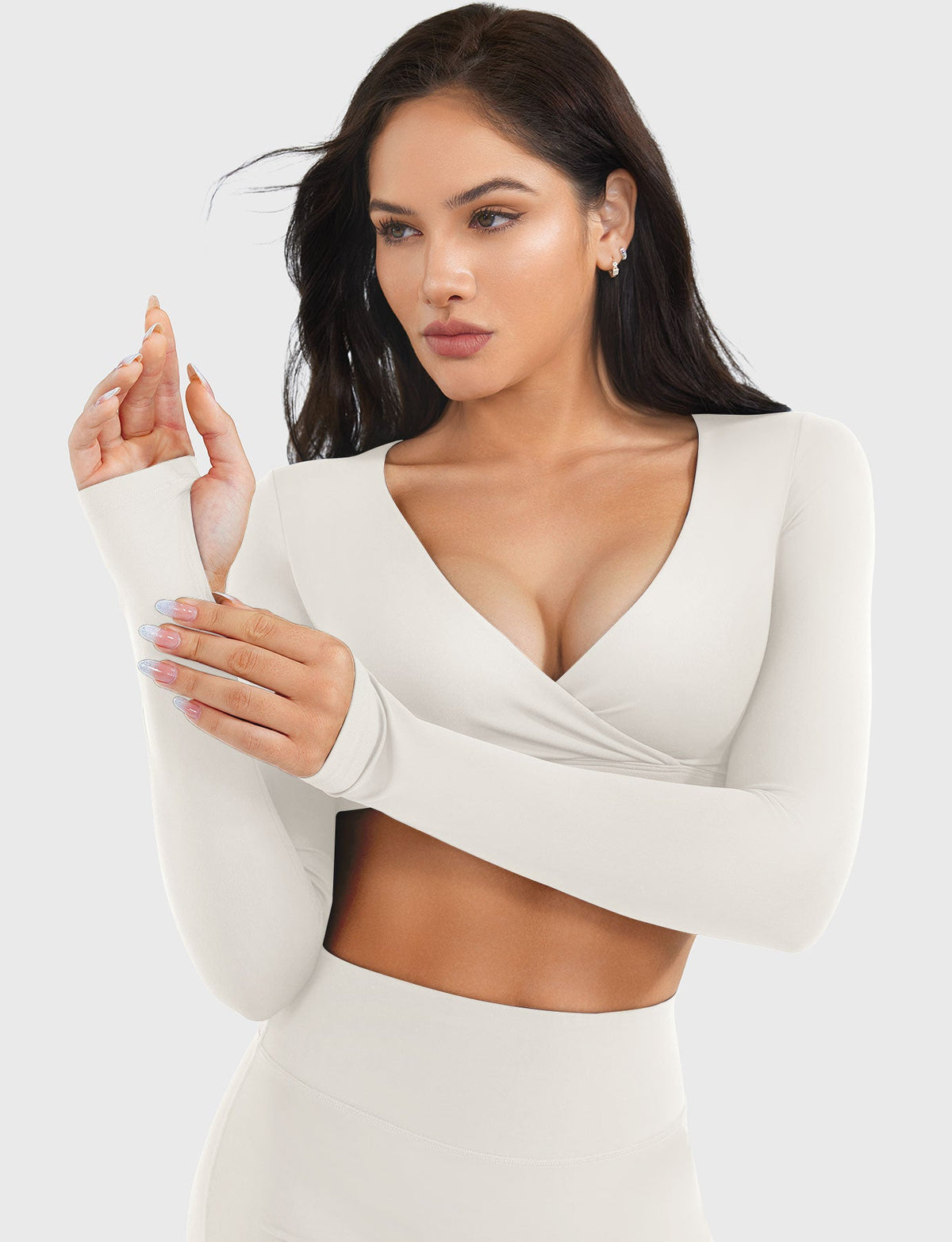 BeaBloom Mykonos top a maniche lunghe con scollo a V™