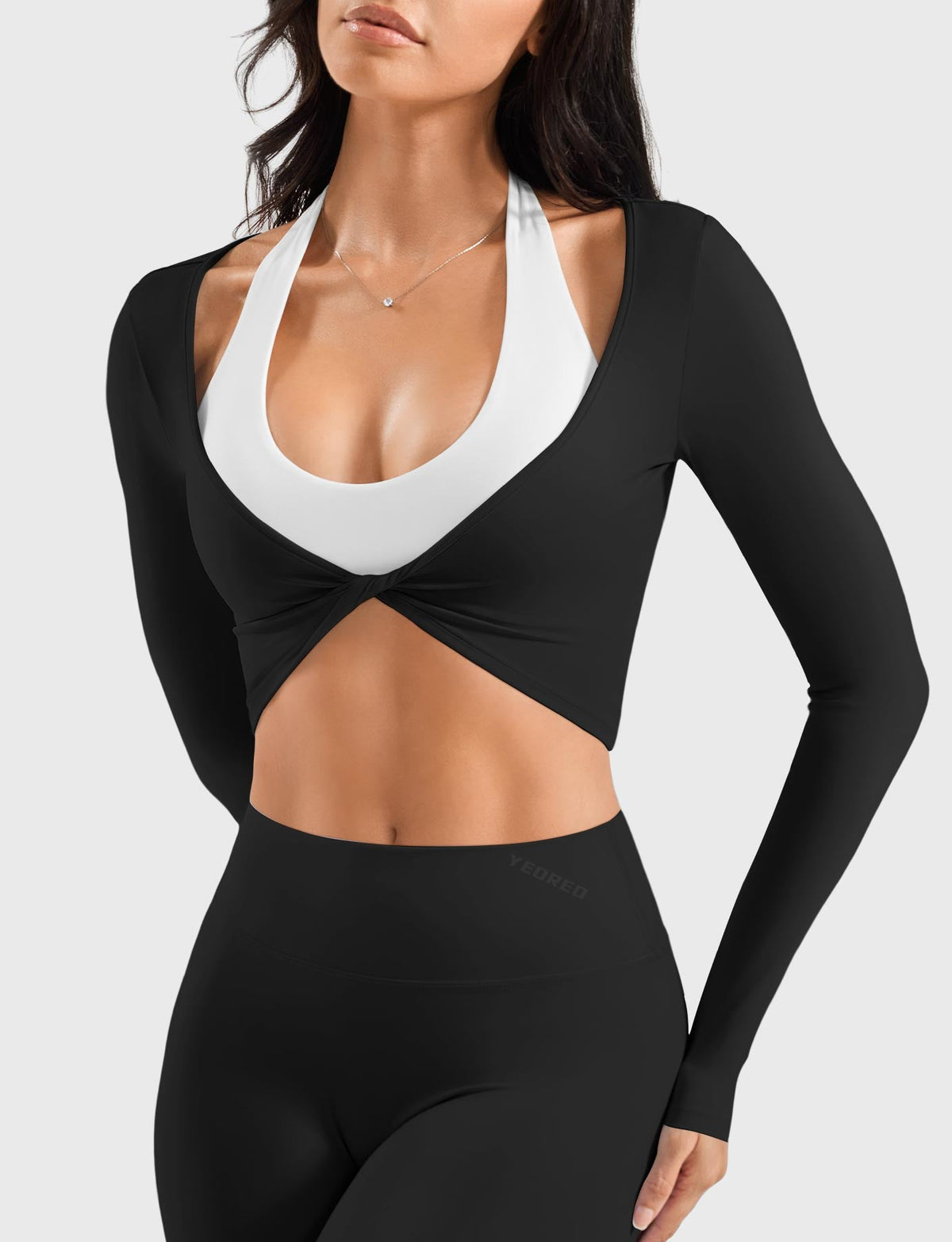 BeaBloom Top Savannah a maniche lunghe con incrocio frontale™