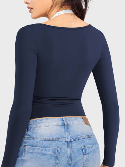 BeaBloom Top Bora Bora a maniche lunghe con scollo quadrato™